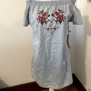 Embroidered Iris dress